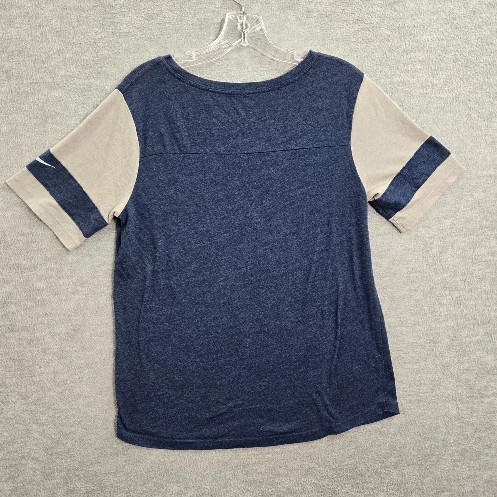 Dallas‎ Cowboys Women Top Medium Blue Shirt Logo Nike Short Sleeve Crew Neck